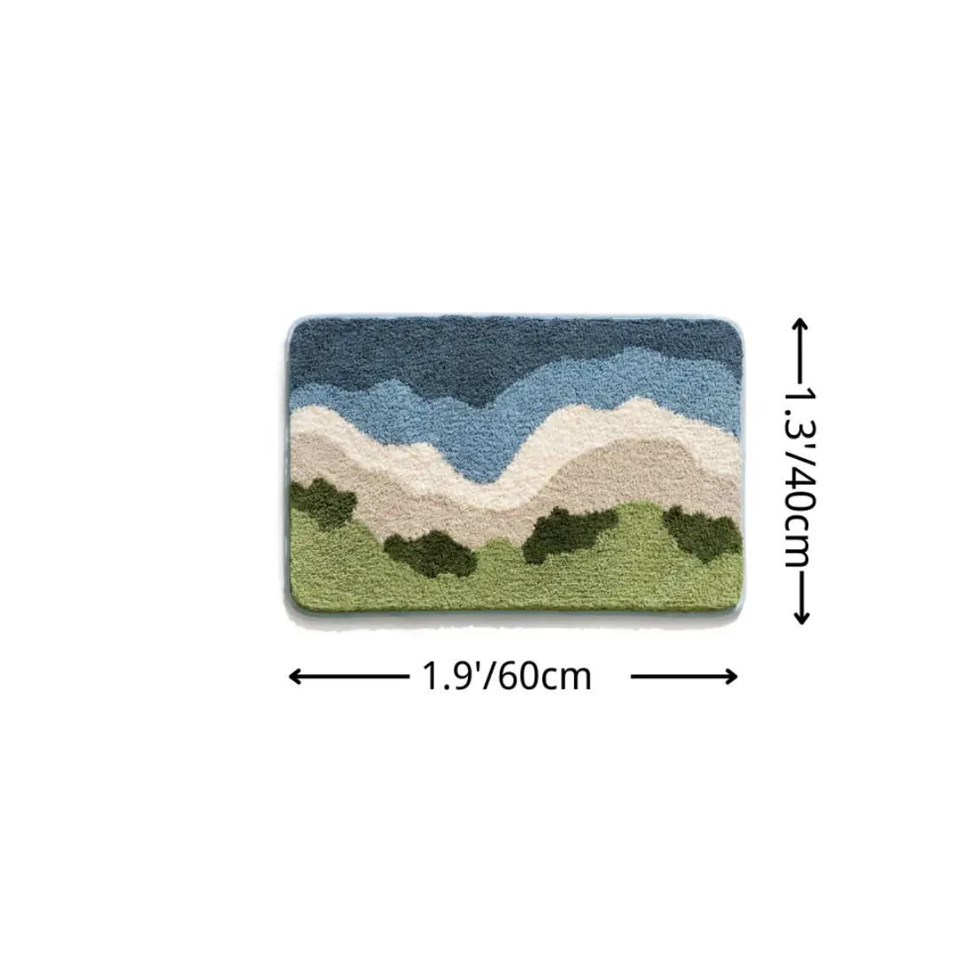 Coastal Meadow Flocked Rug