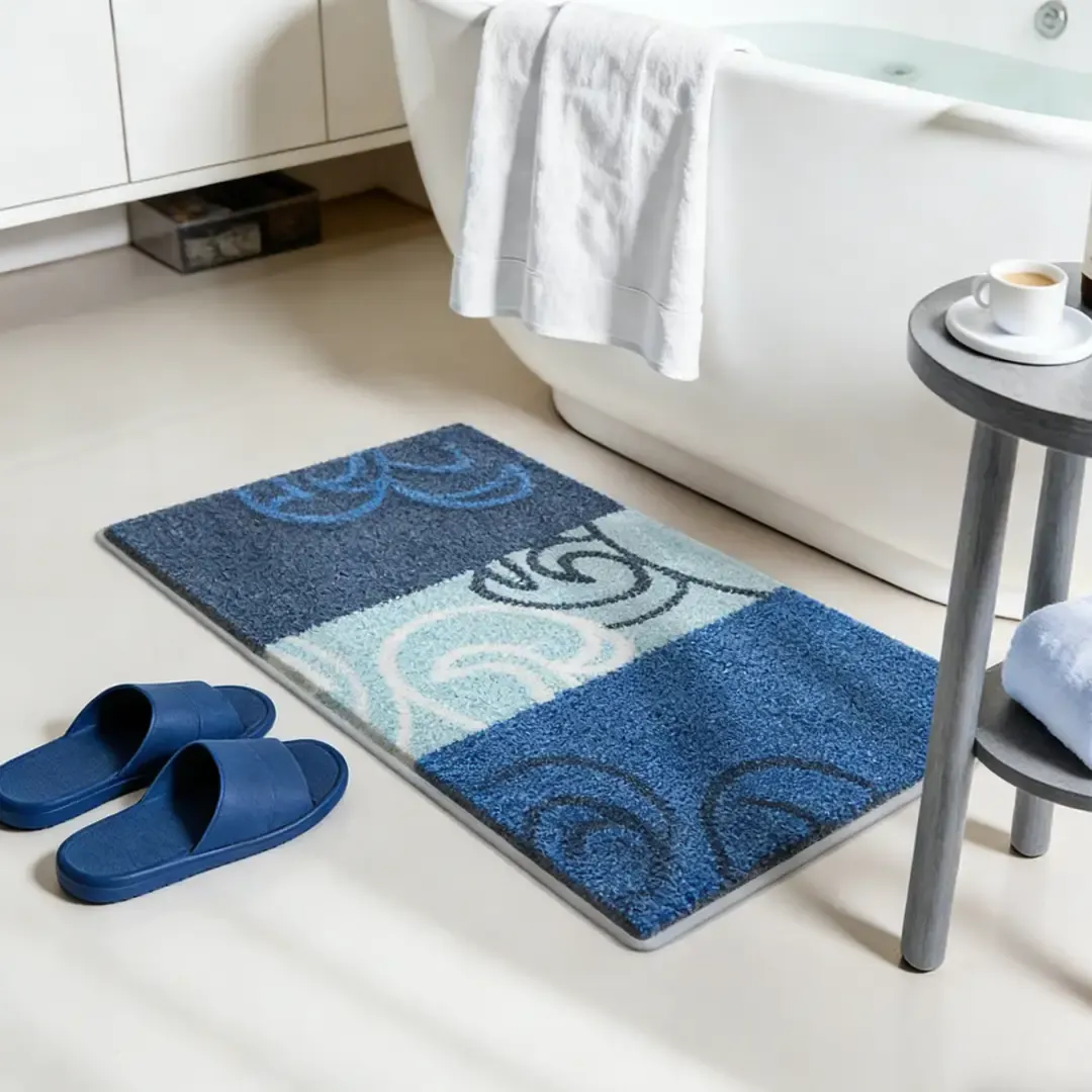 Calm Coastal Flocked Rug