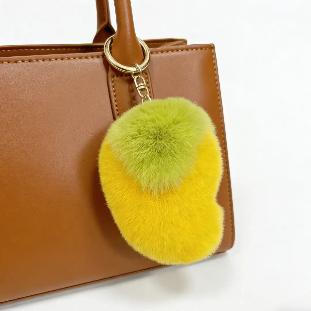 Mango Plush Keychain Bag Charm