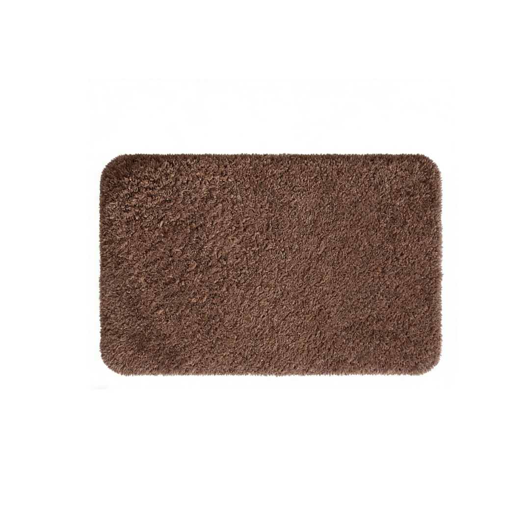 Soft Gray Minimalist Tufted Rug