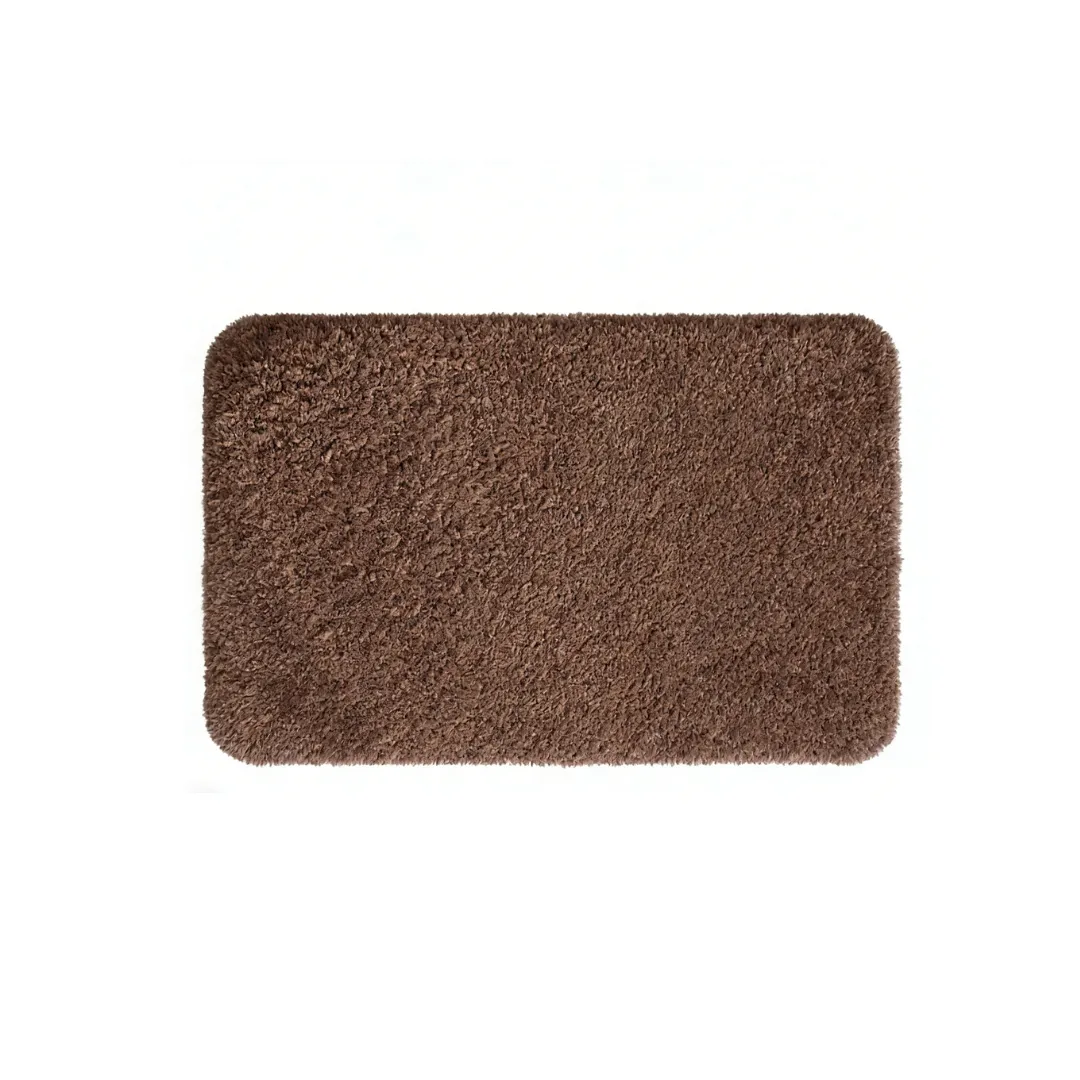 Soft Gray Minimalist Tufted Rug