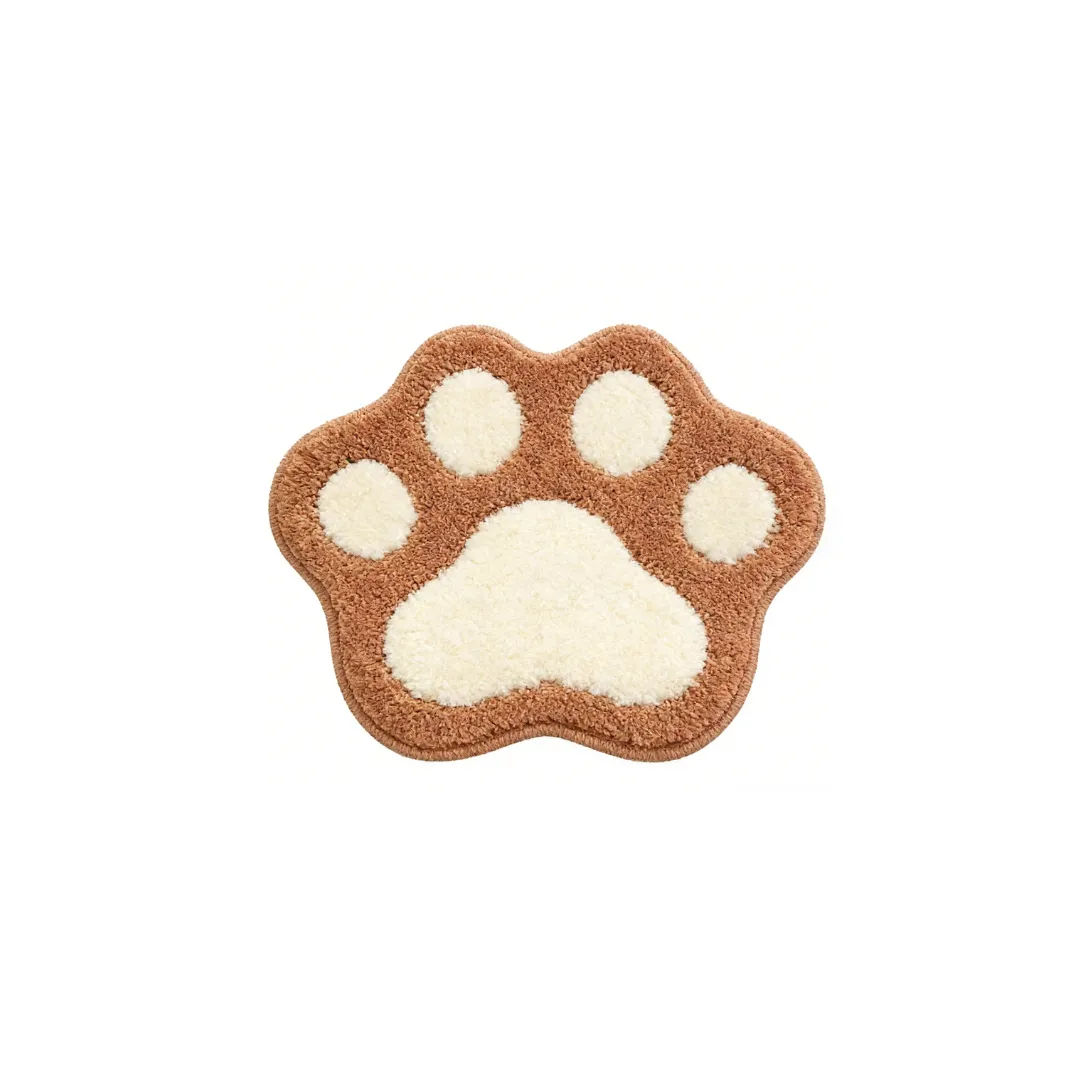 Cute Paw Print  Tufted Rug
