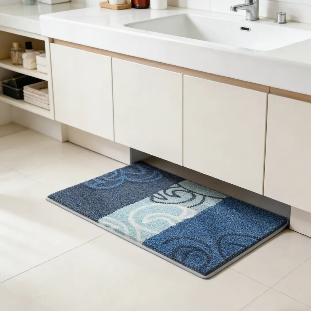Calm Coastal Flocked Rug