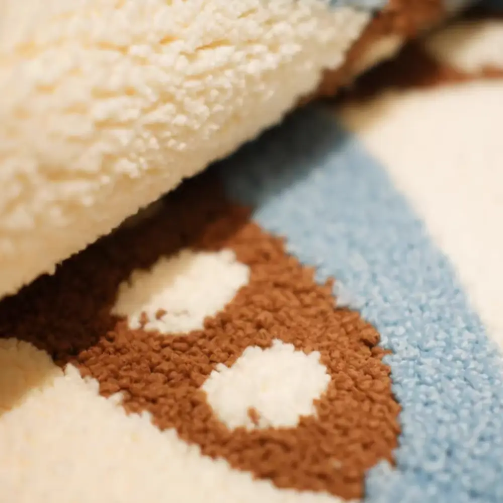 Coastal Starfish Flocked Rug