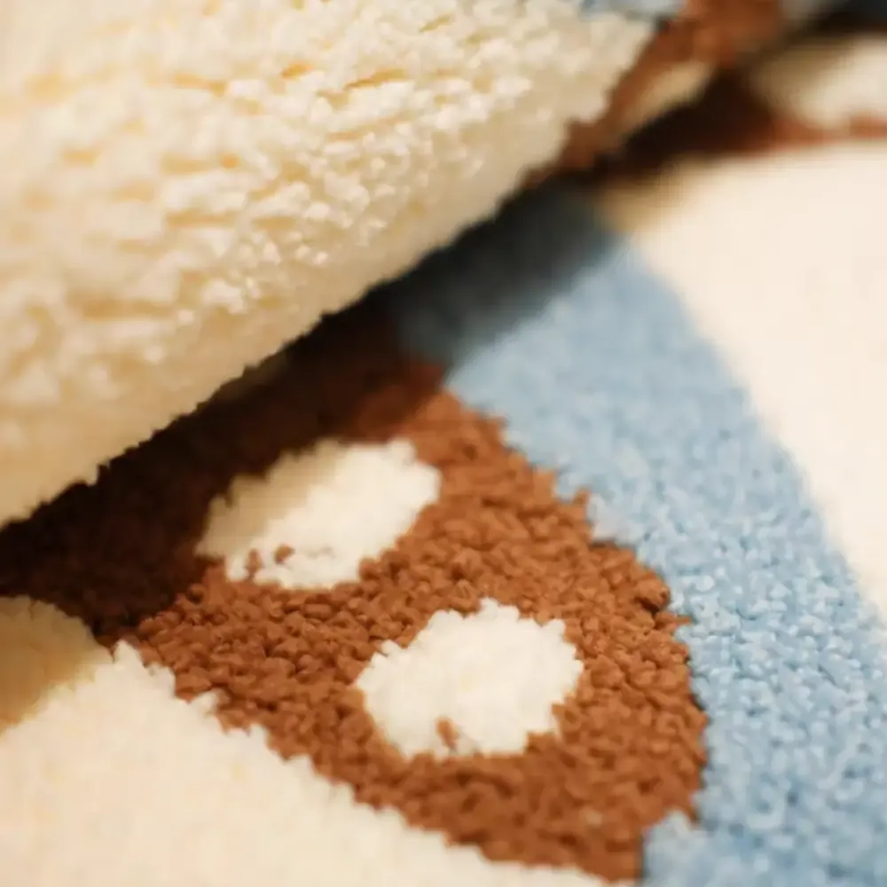 Coastal Starfish Flocked Rug