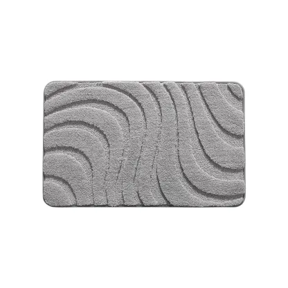 Absorbent Wave Flocked Rug