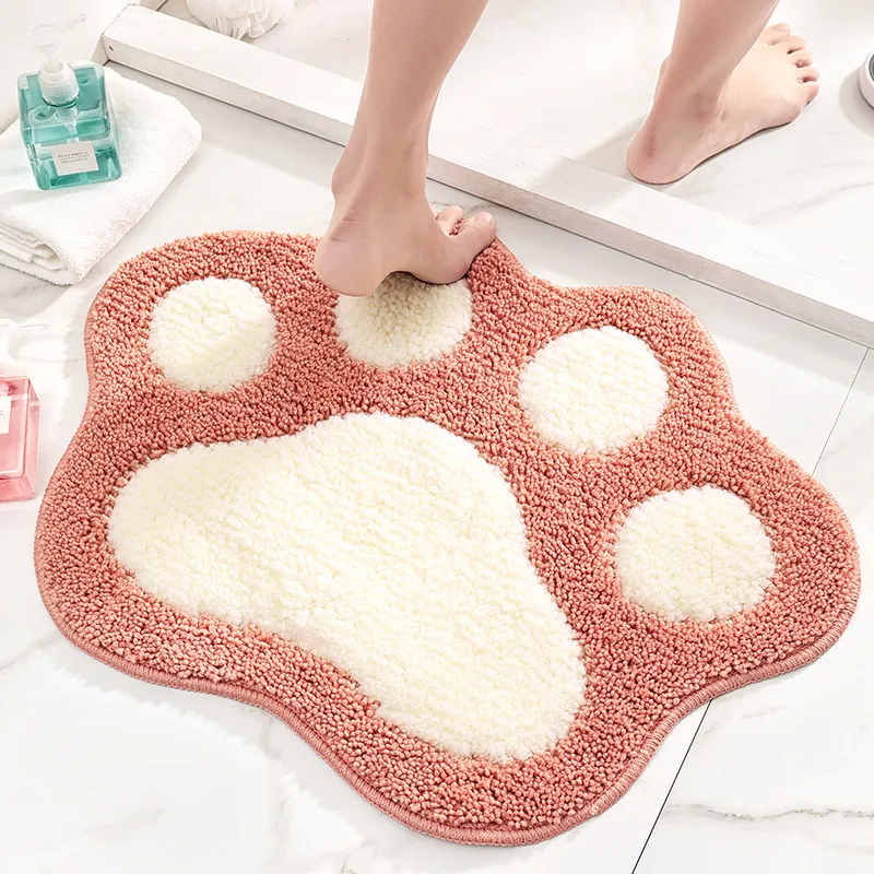 Cute Paw Print  Tufted Rug