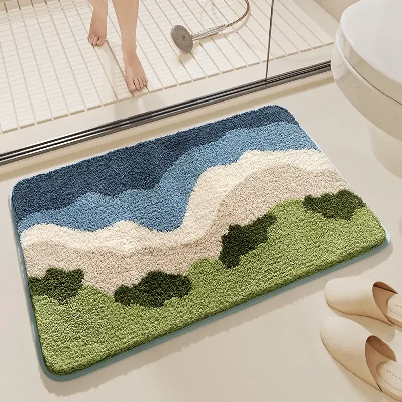 Coastal Meadow Flocked Rug