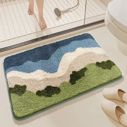 Coastal Meadow Flocked Rug