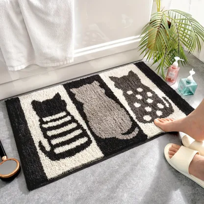 Kitten Trio Flocked Rug