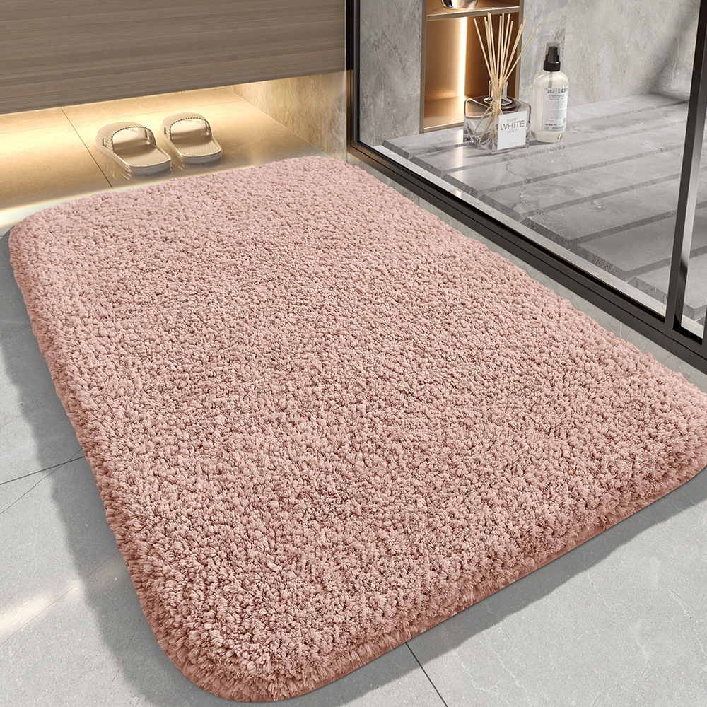 Soft Bathroom Flocked Rug