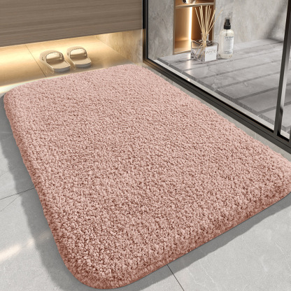 Soft Bathroom Flocked Rug