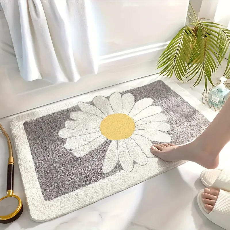 Daisy Bloom Flocked Rug