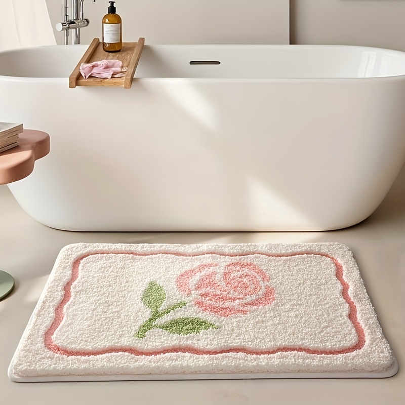 Elegant Blooms Flocked Rug