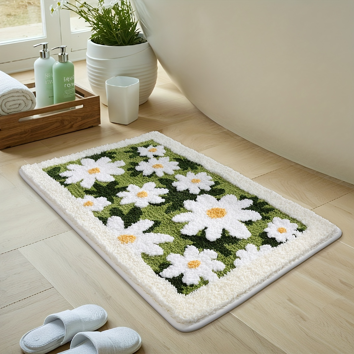 Daisy Garden Flocked Rug