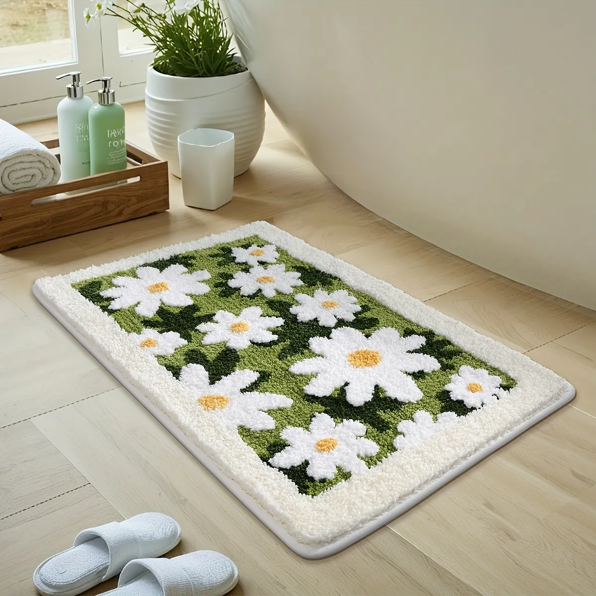 Daisy Garden Flocked Rug