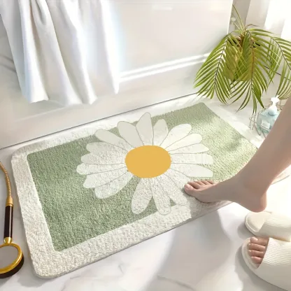 Daisy Bloom Flocked Rug