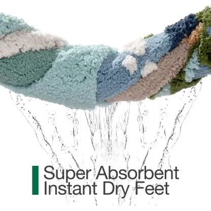 Coastal Seascape Flocked Rug