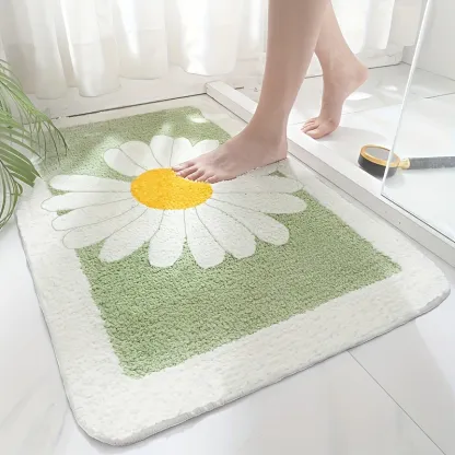 Daisy Bloom Flocked Rug