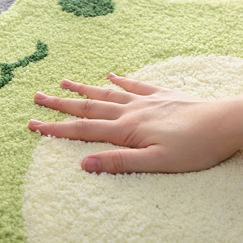 Rainy Day Frog Flocked Rug