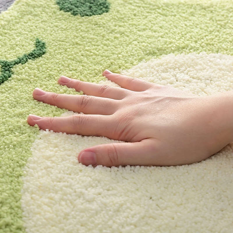 Rainy Day Frog Flocked Rug