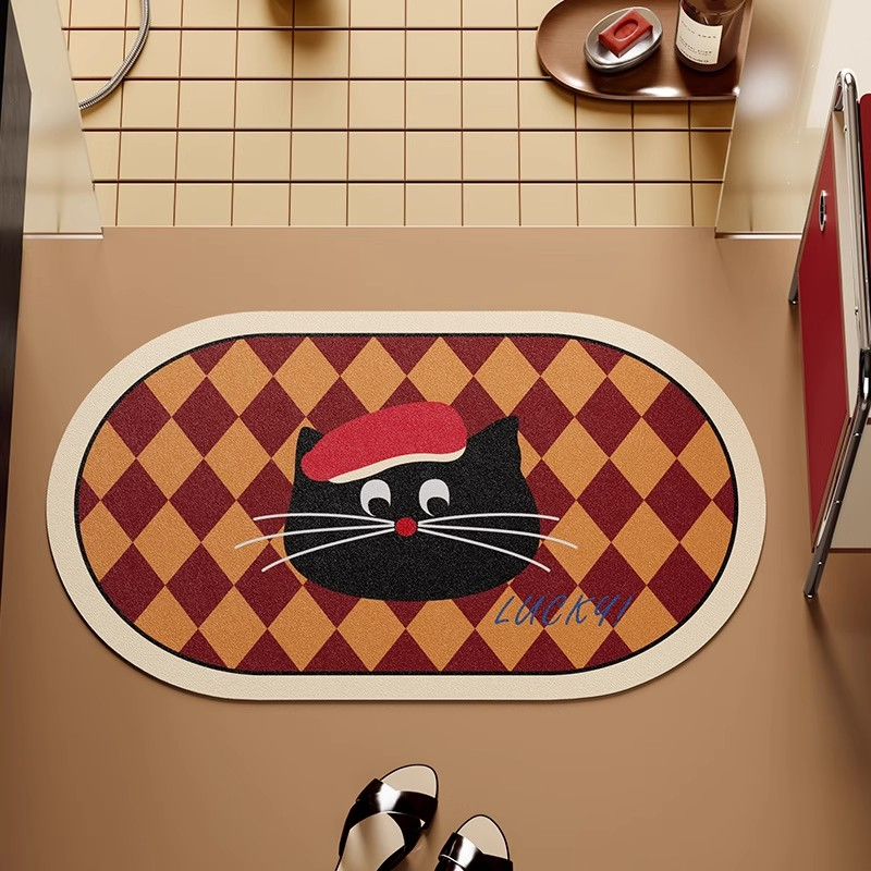 Checkered Cat Diatomaceous Earth Mat