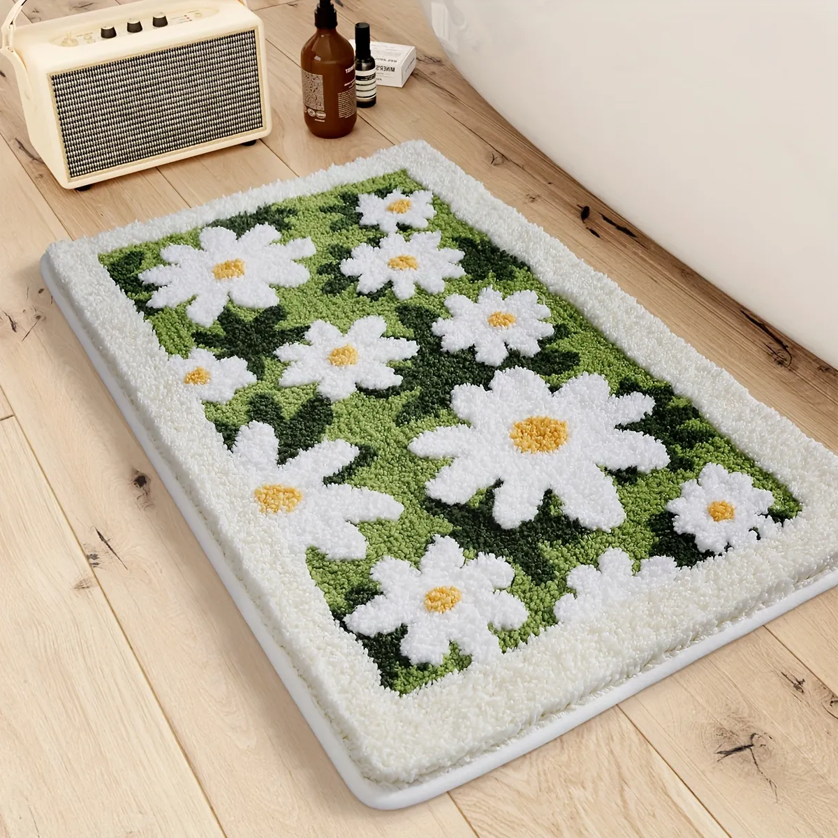 Daisy Garden Flocked Rug