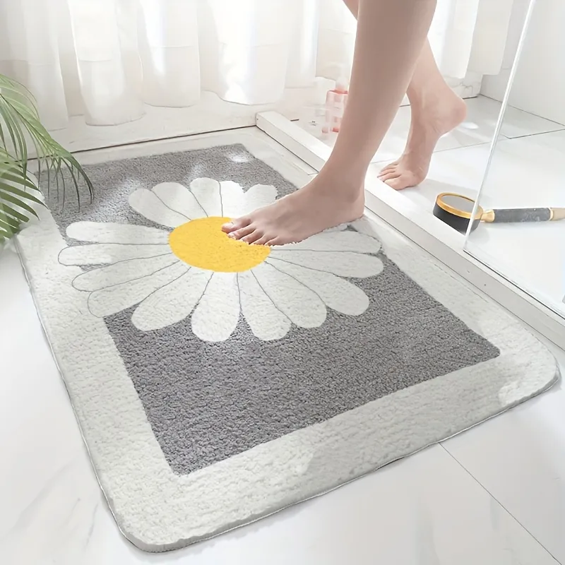 Daisy Bloom Flocked Rug