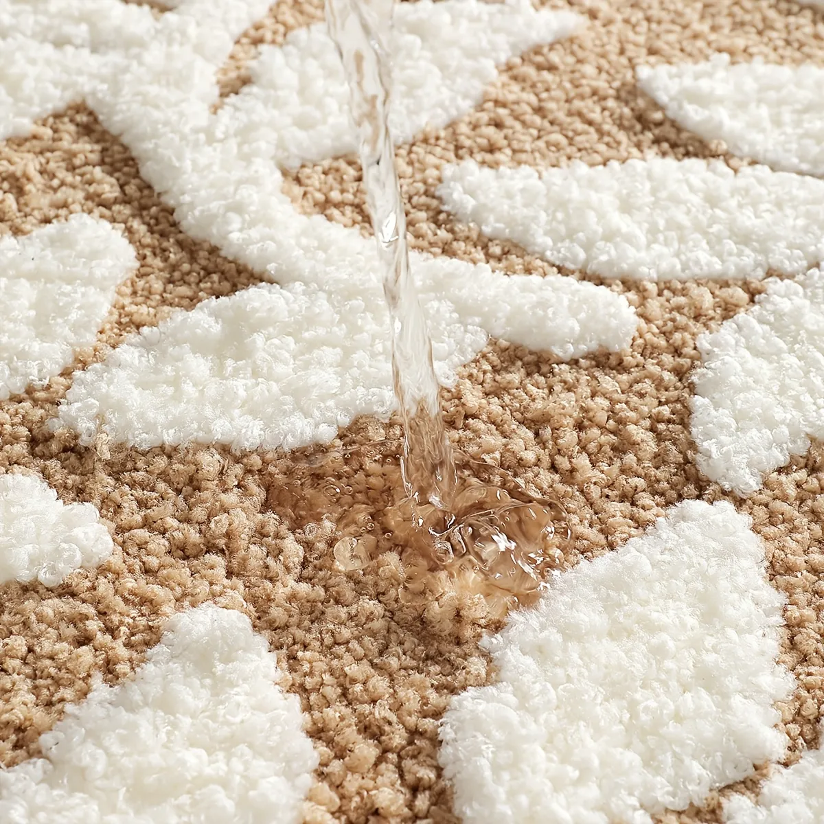 Lush Leaves Flocked Rug