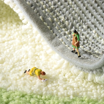 Rainy Day Frog Flocked Rug