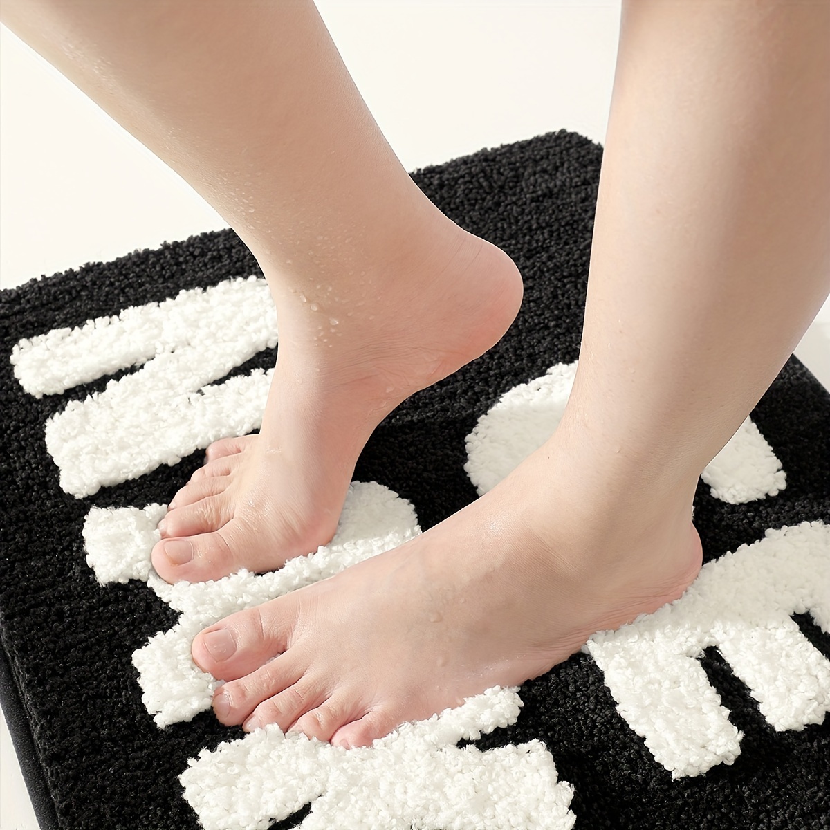 Bathroom Humor "Get Naked" Flocked Rug