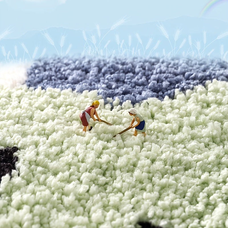 Smiley Frog Flocked Rug