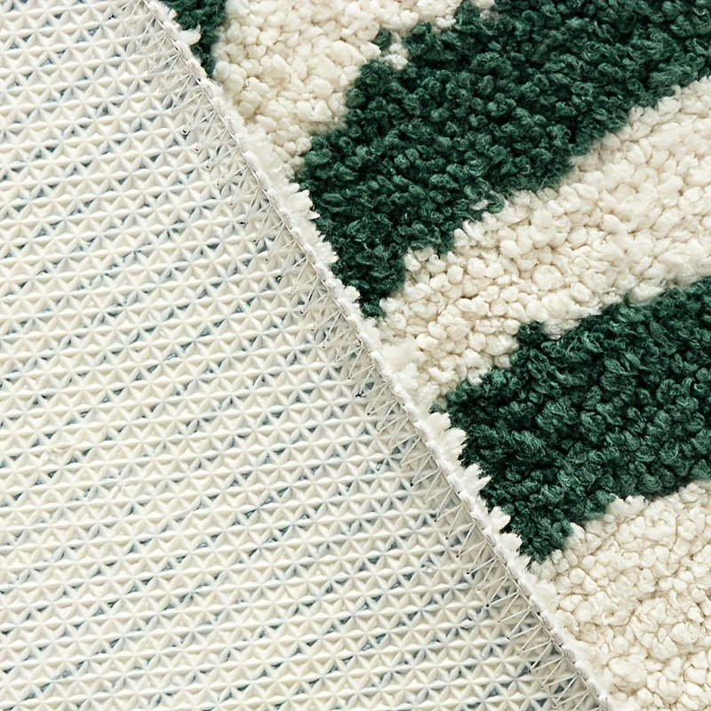 Palm Leaf Silhouette Flocked Rug