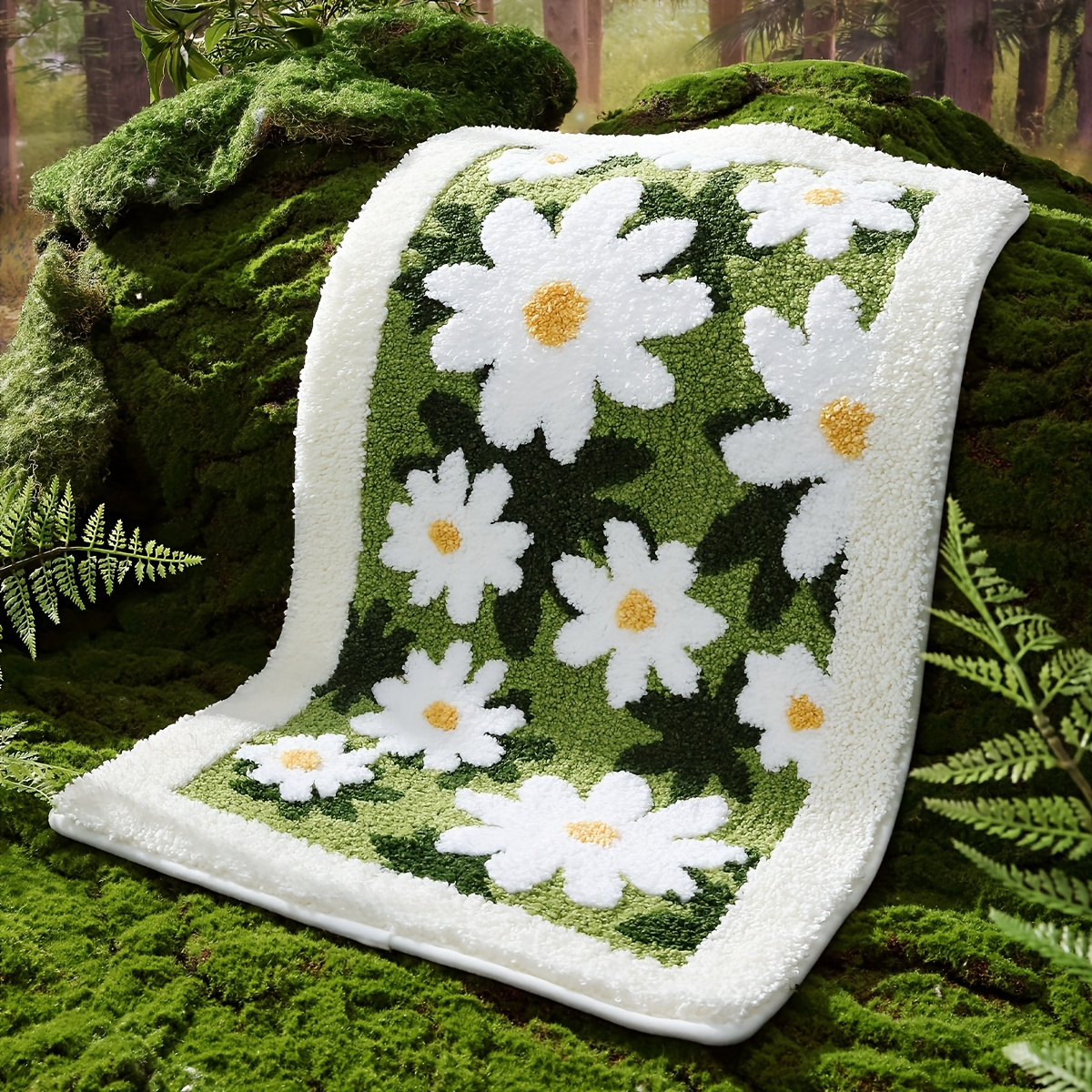 Daisy Garden Flocked Rug