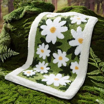 Daisy Garden Flocked Rug