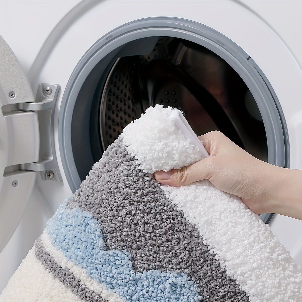 Bubble Bath Tub Flocked Rug