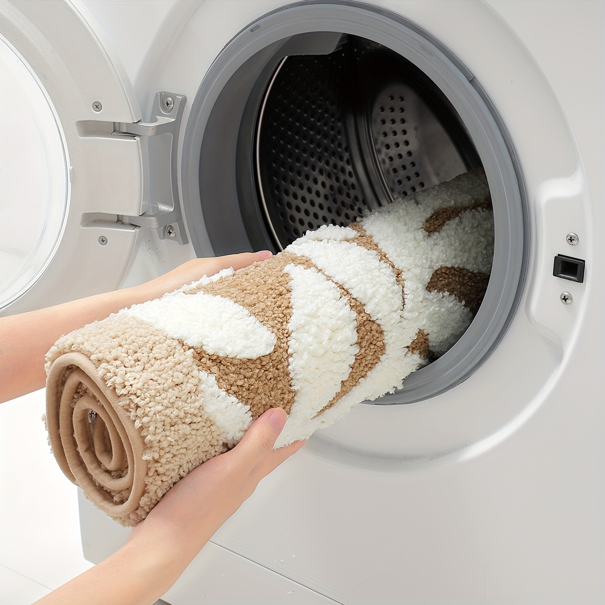 Lush Leaves Flocked Rug