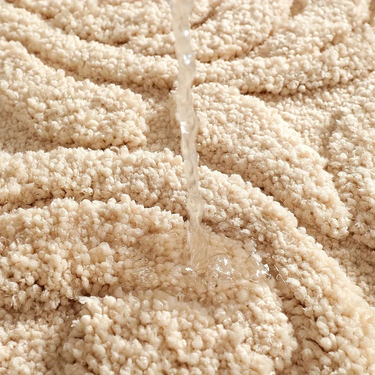 Ornate Curlicue Flocked Rug