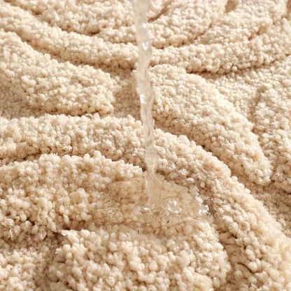 Ornate Curlicue Flocked Rug