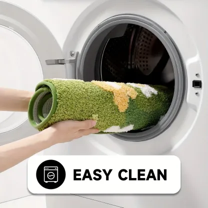 Vibrant Wildflower Flocked Rug