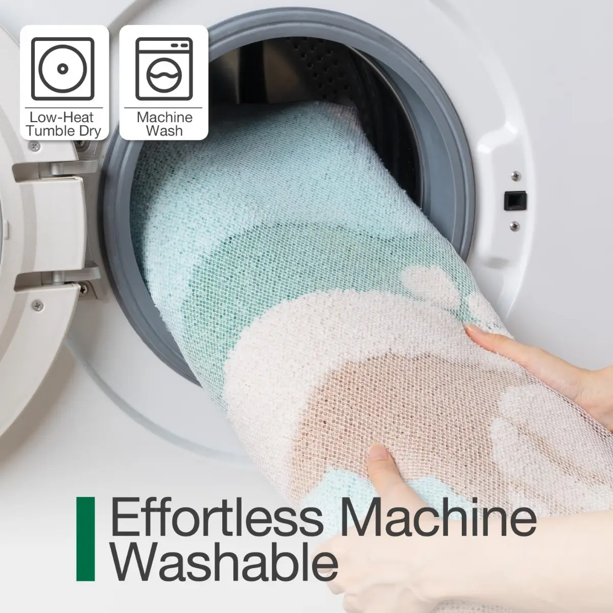 Coastal Seascape Flocked Rug