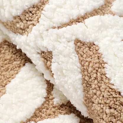 Lush Leaves Flocked Rug