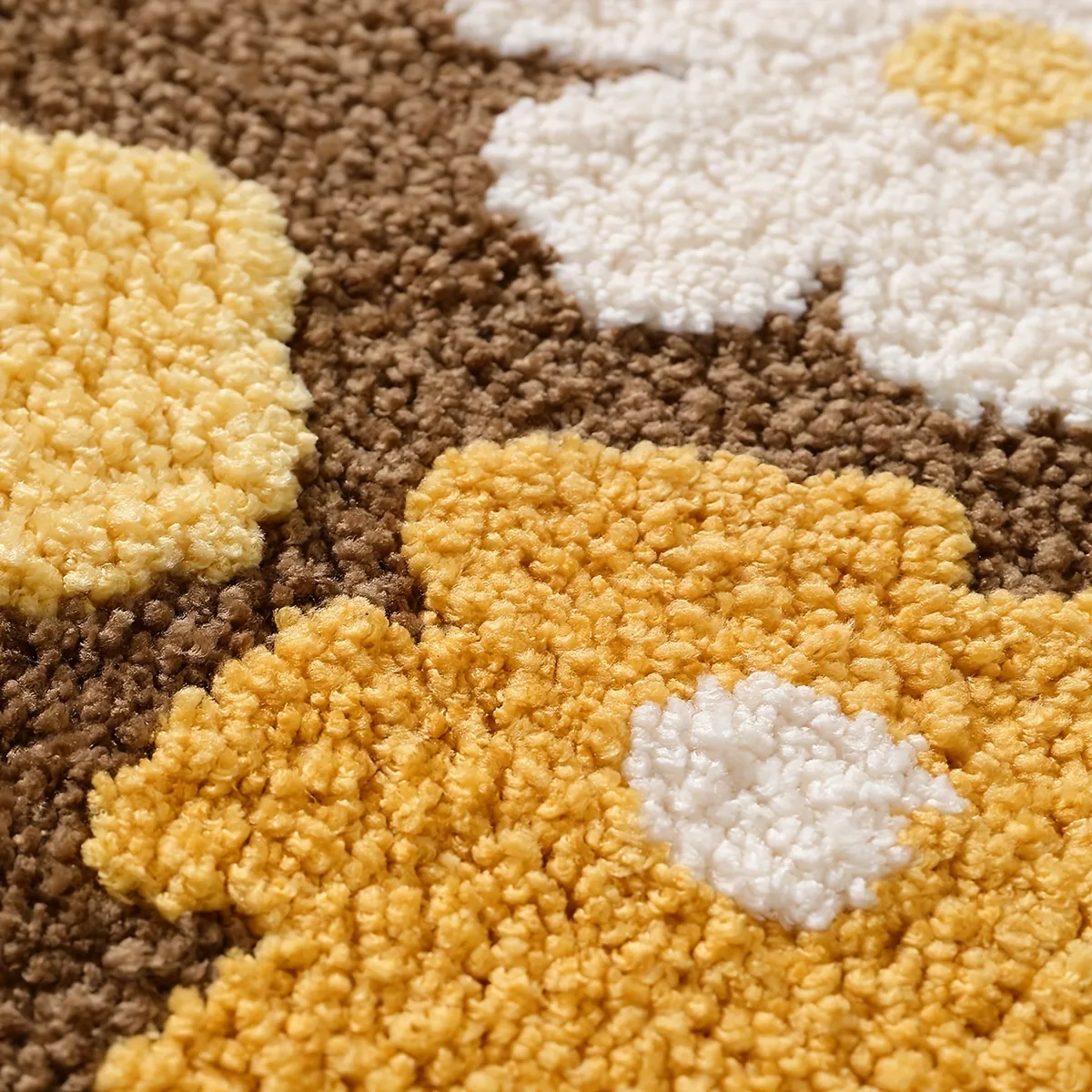 Boho Daisy Flocked Rug