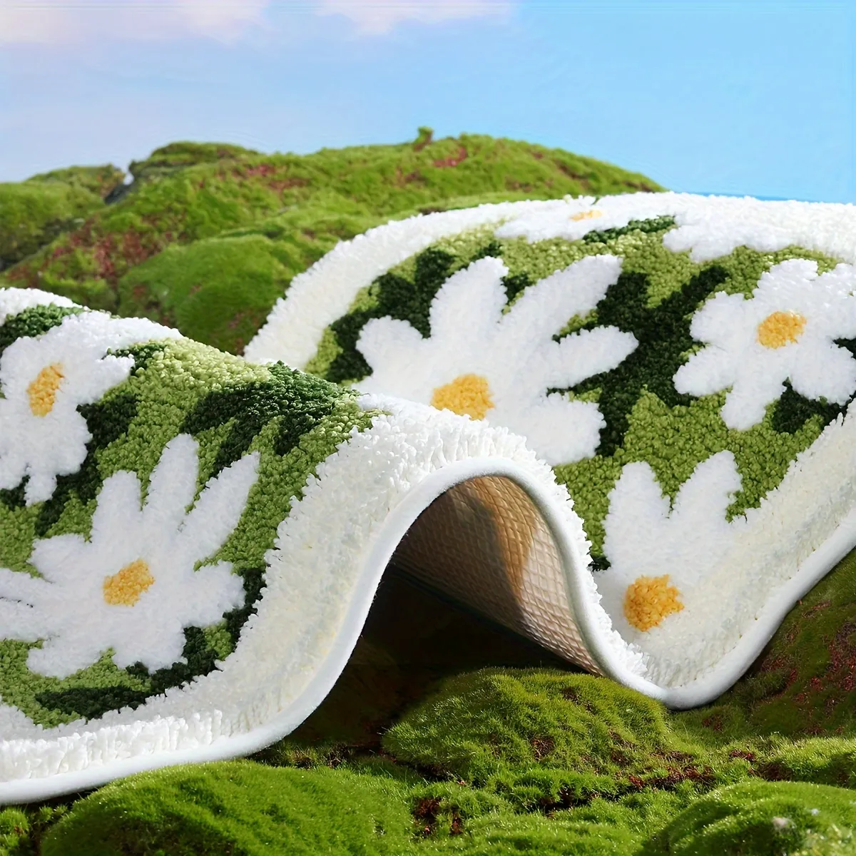 Daisy Garden Flocked Rug