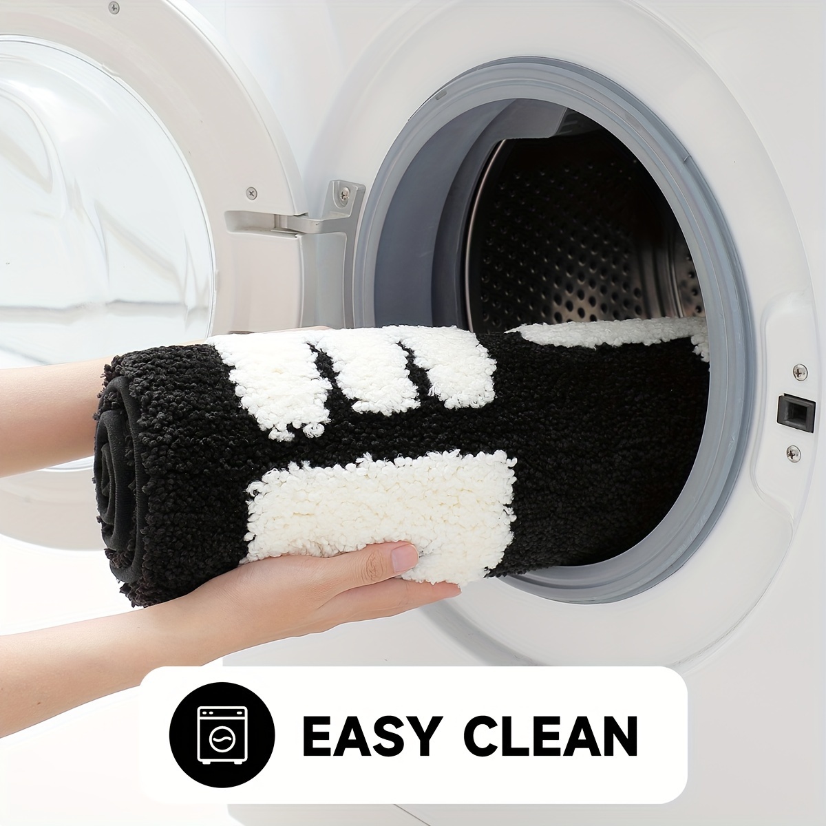 Bathroom Humor "Get Naked" Flocked Rug