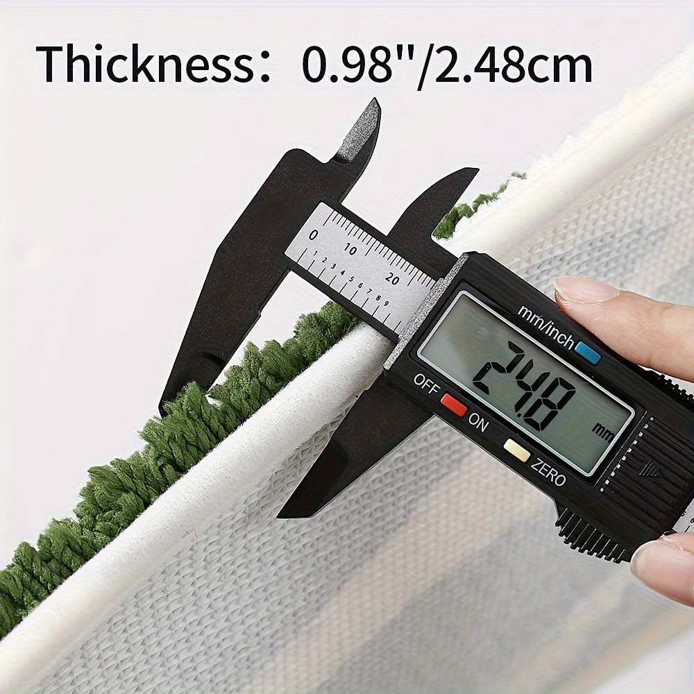 Palm Leaf Silhouette Flocked Rug