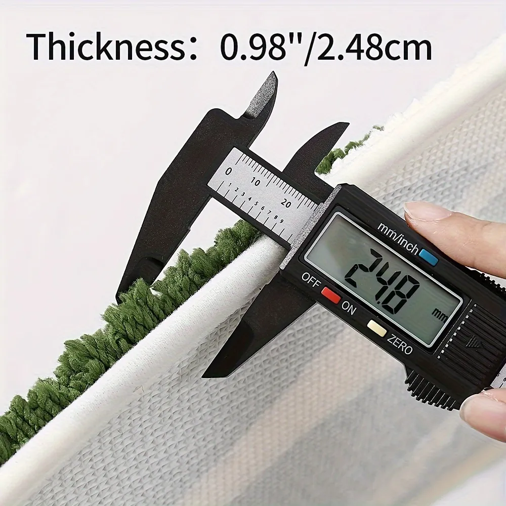 Palm Leaf Silhouette Flocked Rug