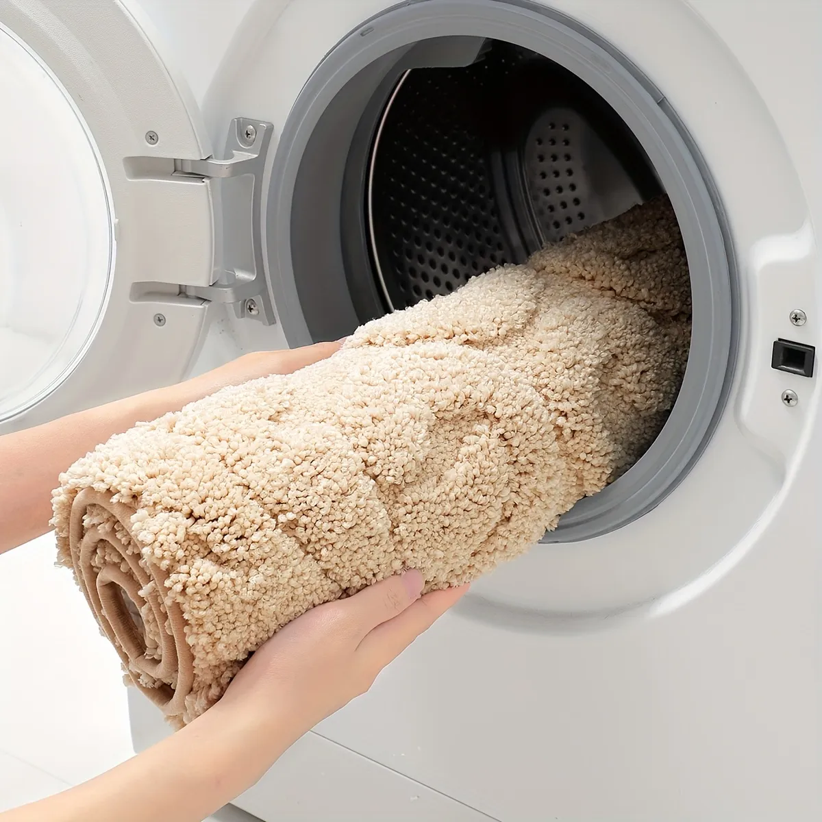 Ornate Curlicue Flocked Rug