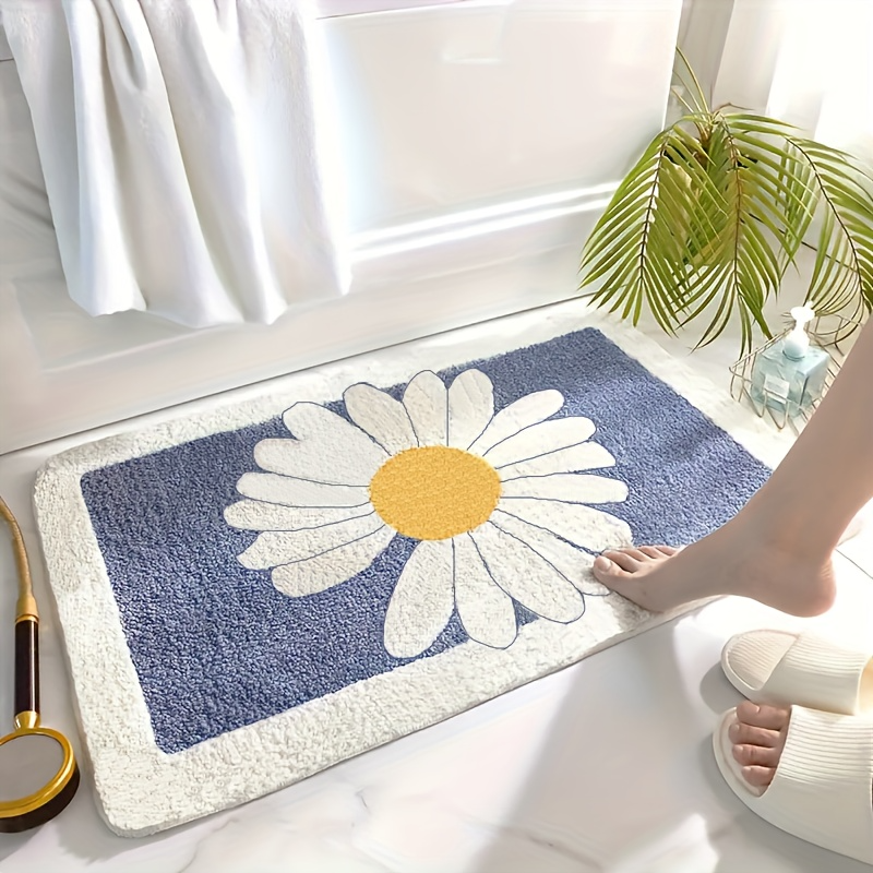 Daisy Bloom Flocked Rug