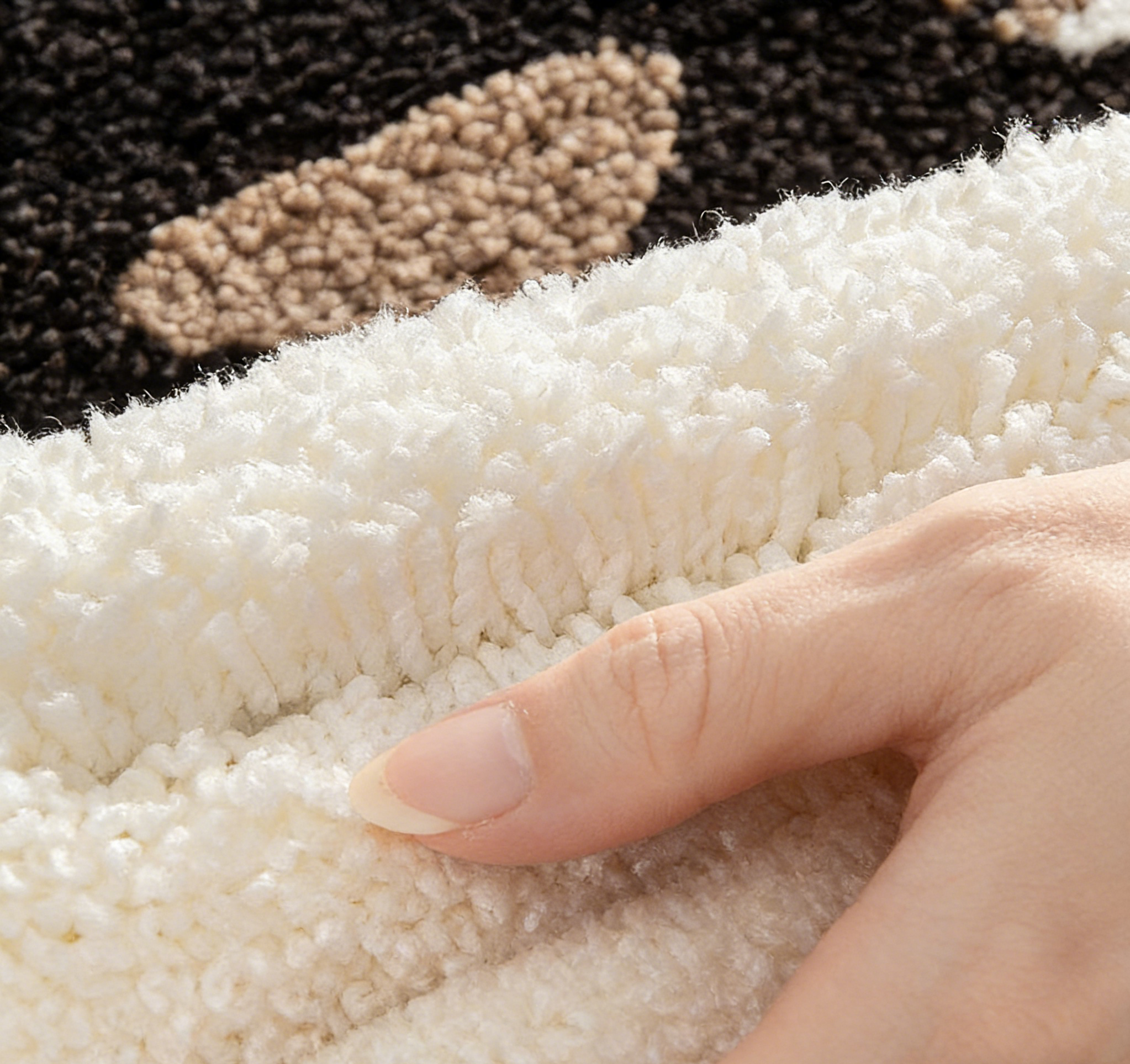 Fluffy Ragdoll Cat Face Tufted Rug